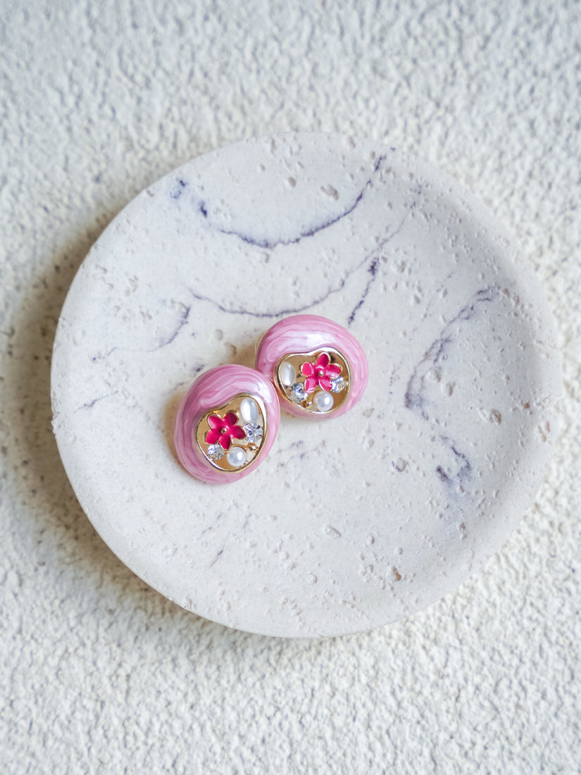Boucles d’oreilles émaillées colorées Luma