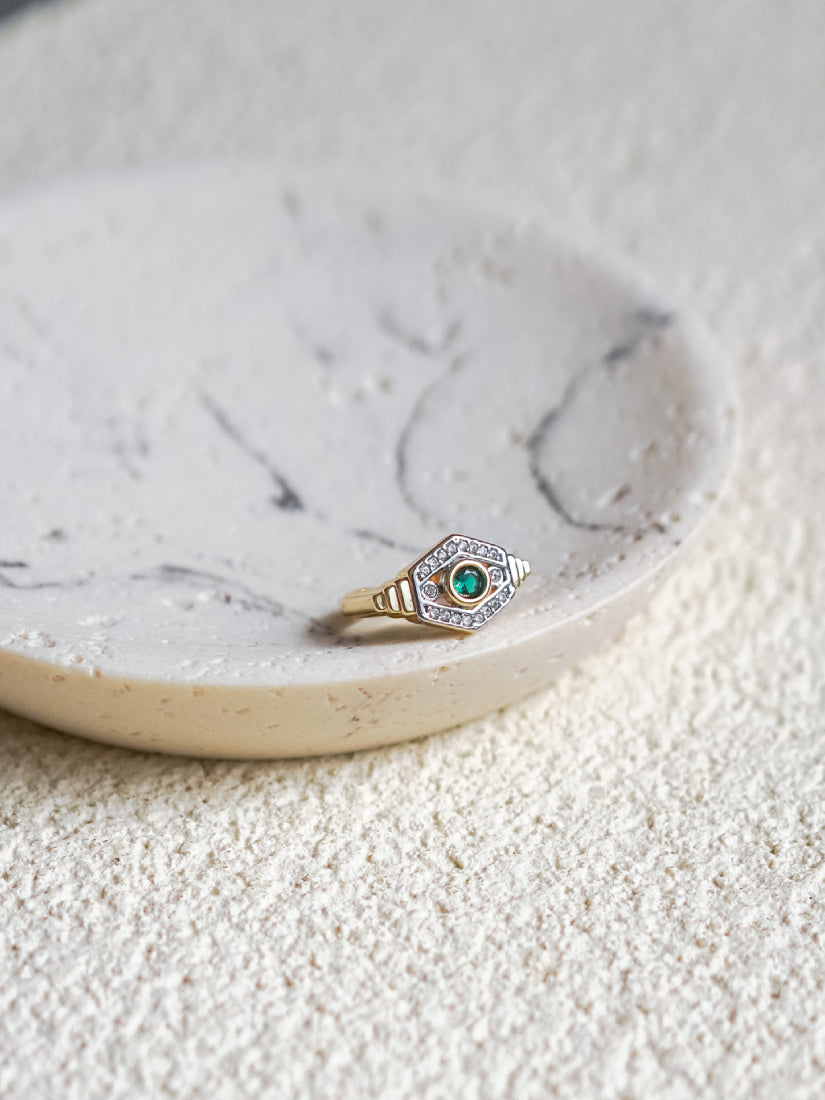Bague Gaia - Élégance géométrique en trois couleurs