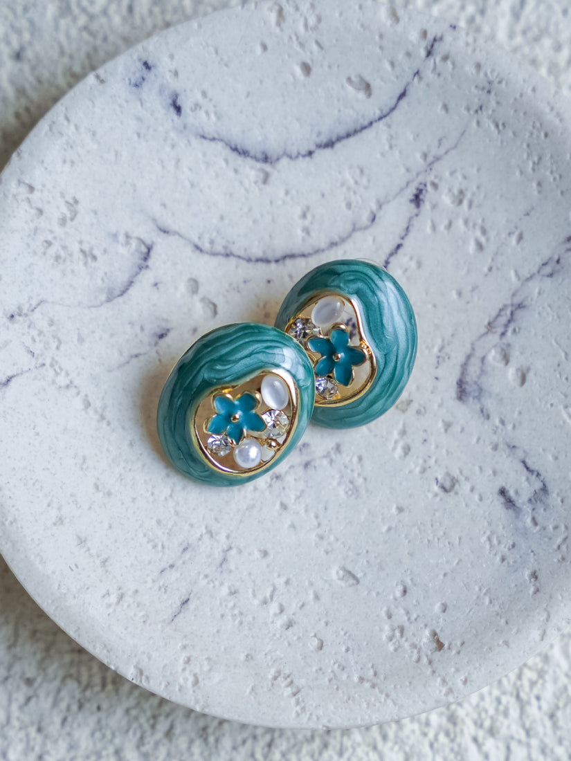 Boucles d’oreilles émaillées colorées Luma