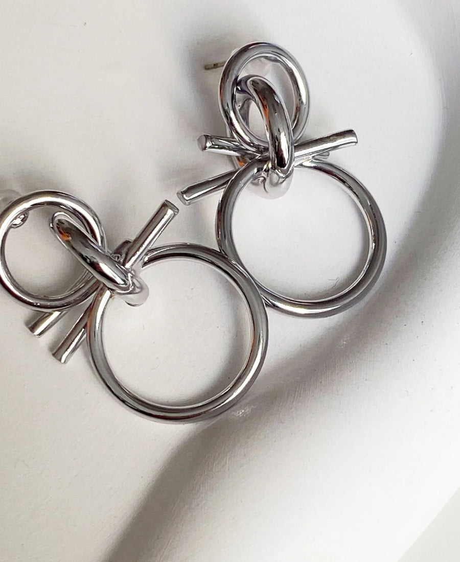 Boucles d’oreilles graphiques modernes - Ambre