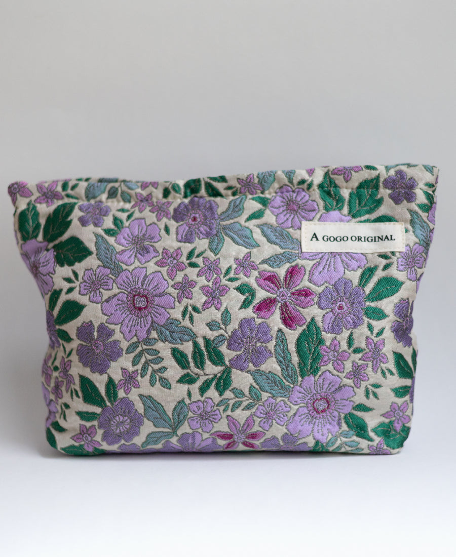 Trousse de toilette fleurie / Sac cosmétique
