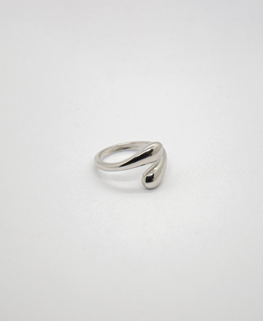Bague ajustable argentée - Anaëlle