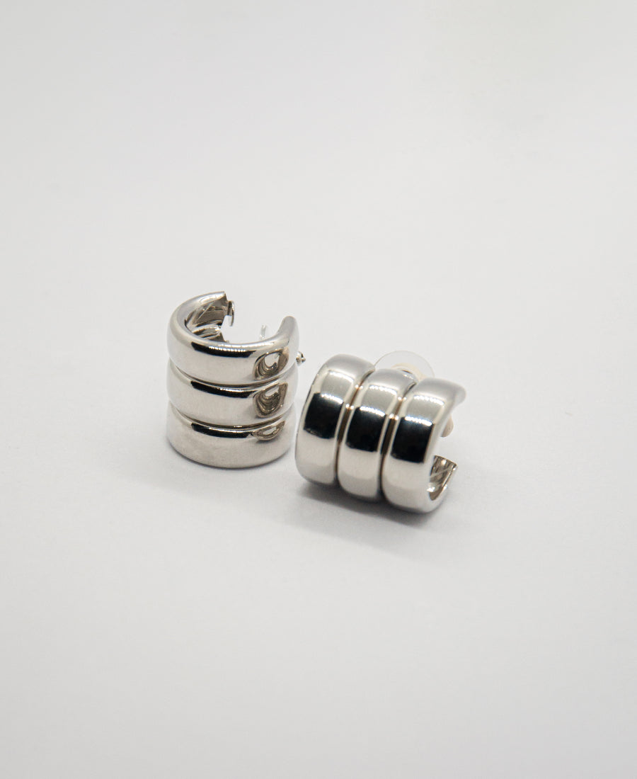 Boucles d'oreilles Naeva – Triple anneau