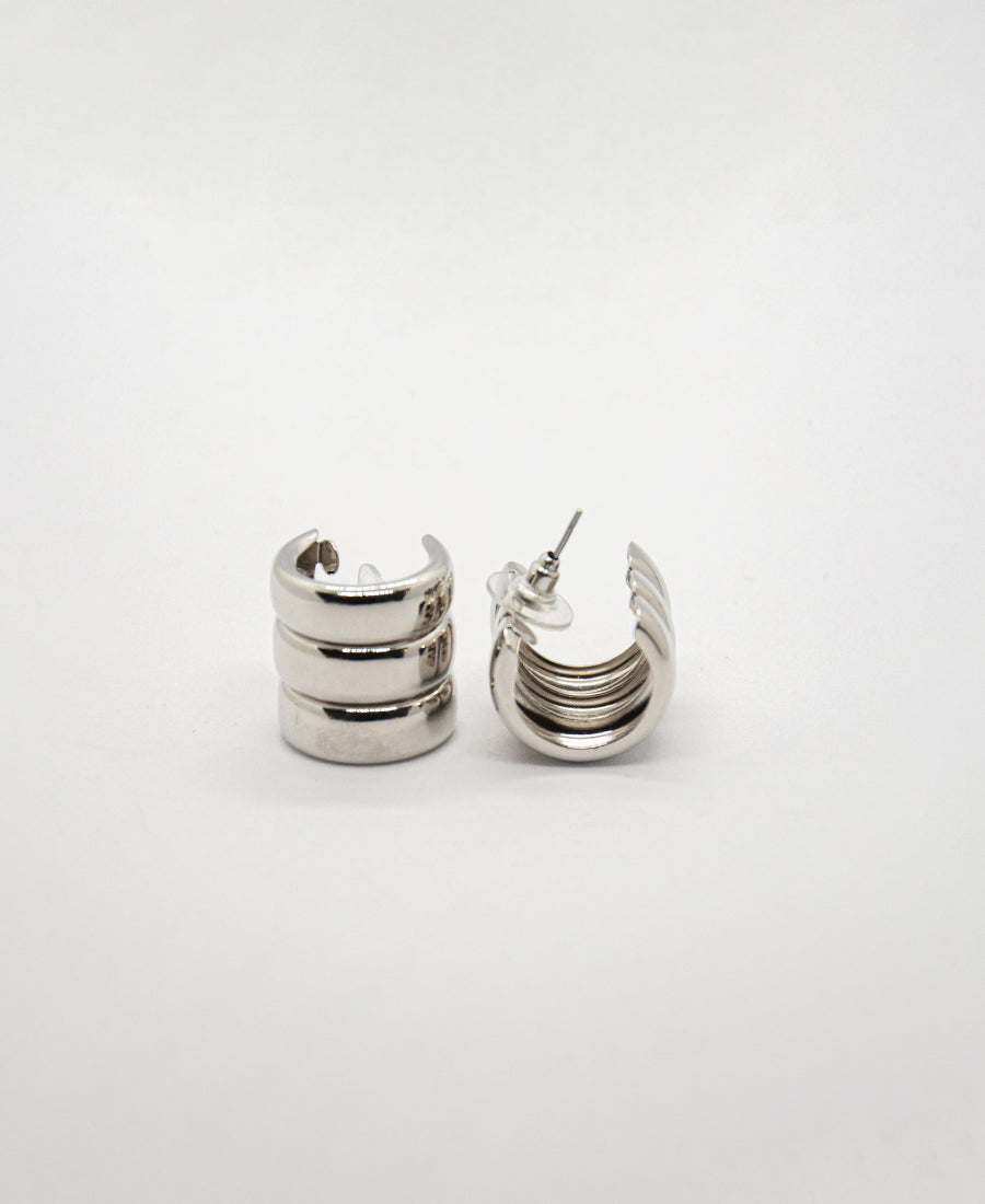 Boucles d'oreilles Naeva – Triple anneau