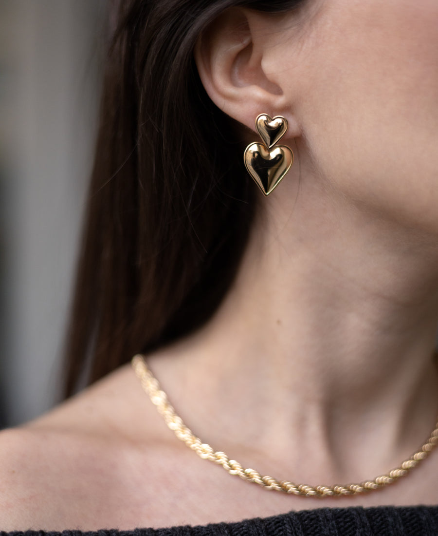 Boucles double cœur - Chloé