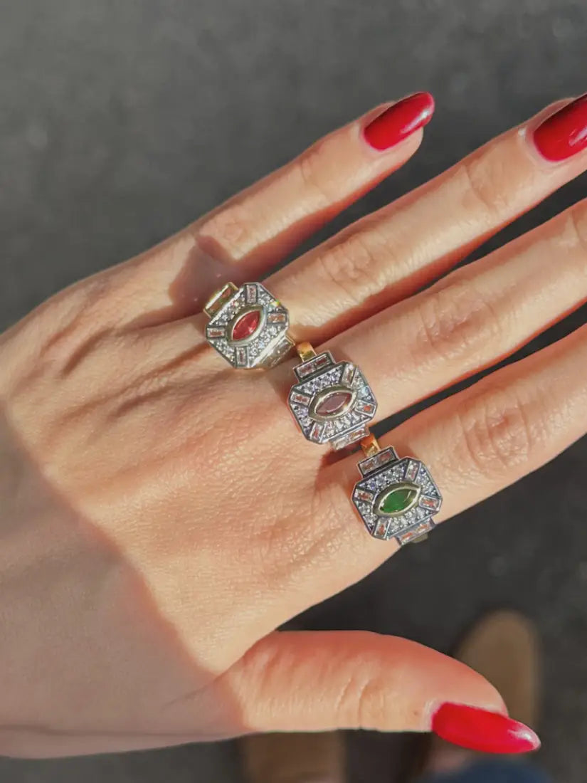 Bague Thalia - en trois couleurs