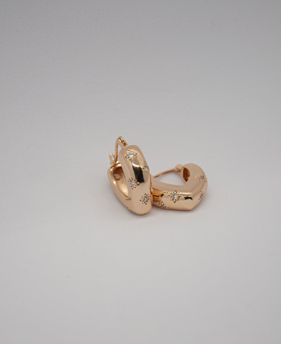 Boucles ovales serties – Mila