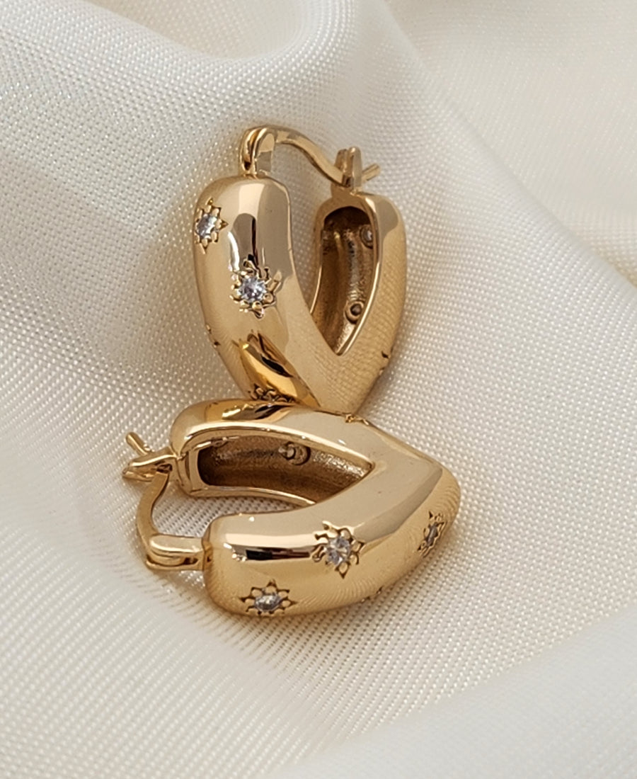Boucles ovales serties – Mila
