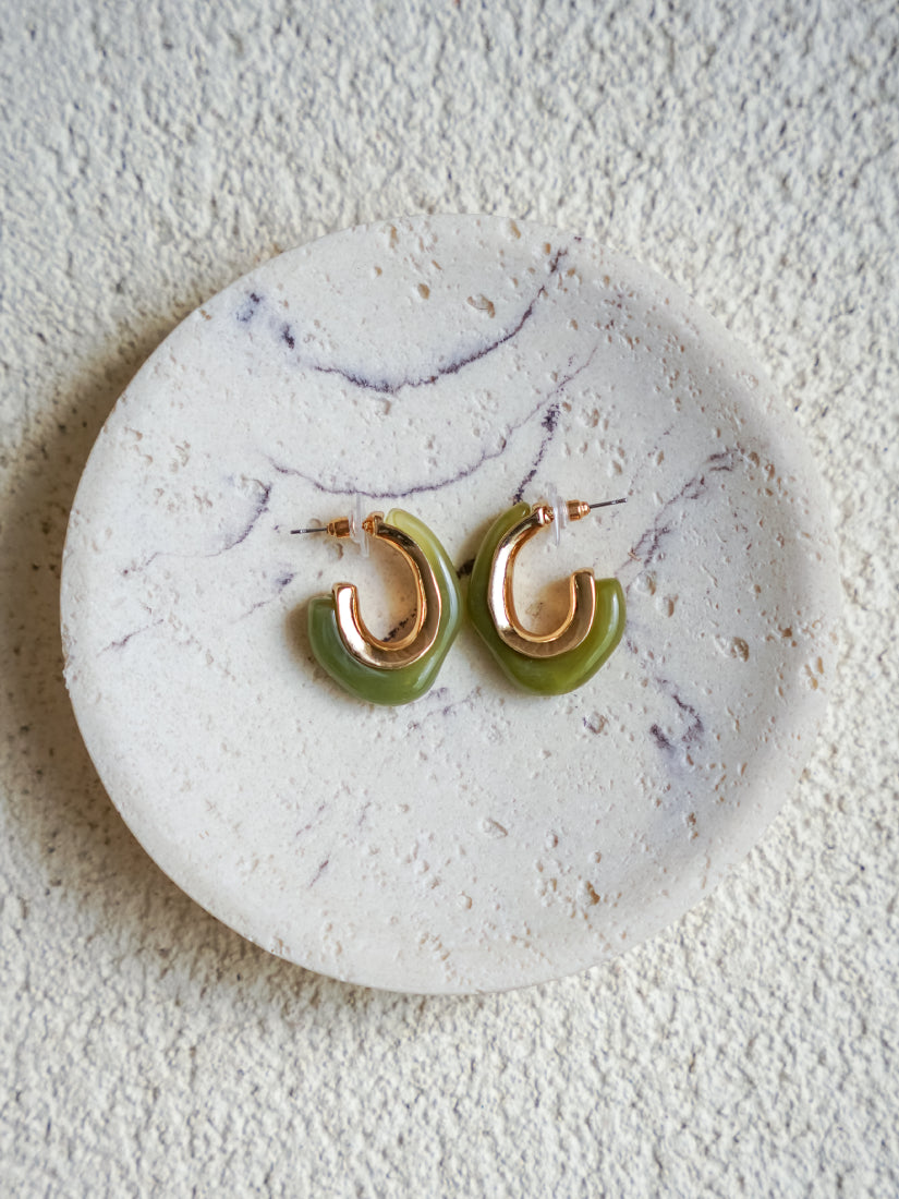 Boucles d’oreilles Kaléa – céramique colorée