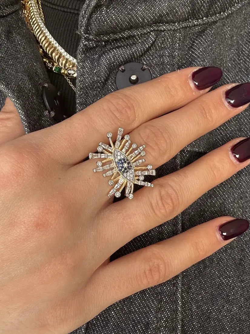 Bague Althéa - laiton plaqué rhodium