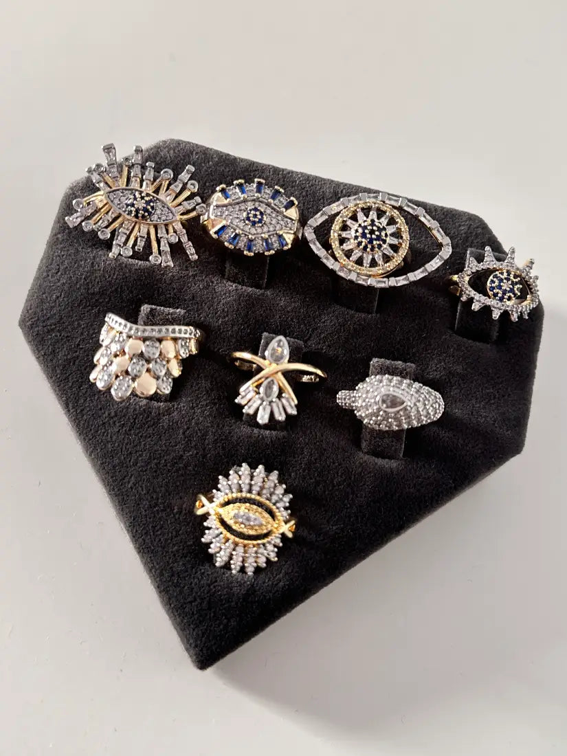 Bague Saren - en laiton plaqué rhodium