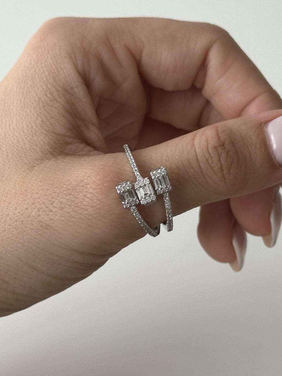 Bague élégante en zirconium - Alizée