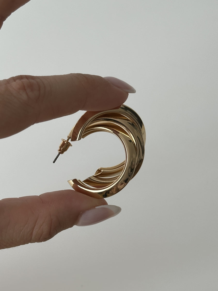 Boucle d'oreilles en acier inoxydable - Isolde