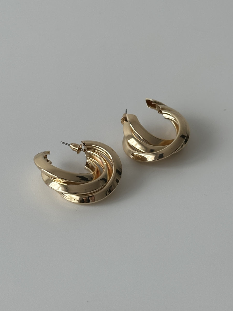 Boucle d'oreilles en acier inoxydable - Isolde