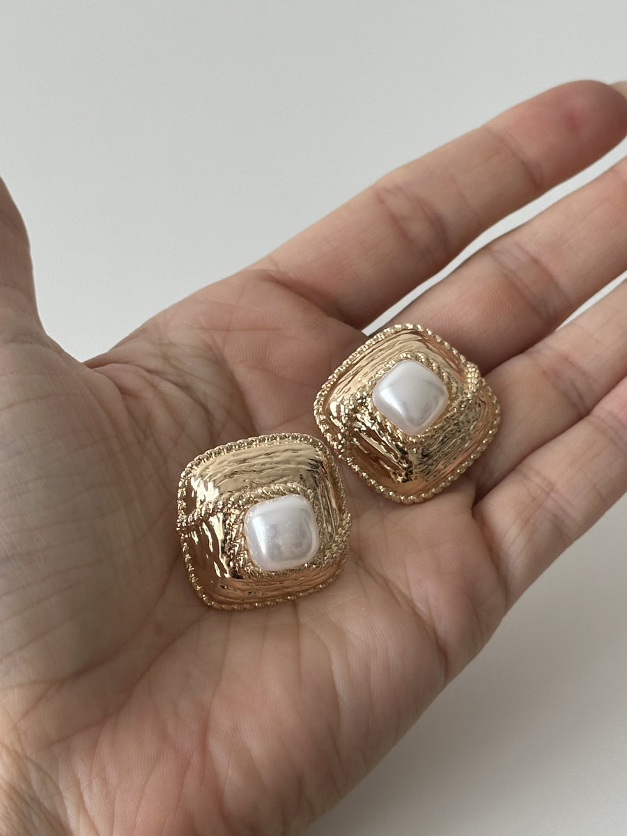 Boucles d'oreilles vintage avec perles – Marione