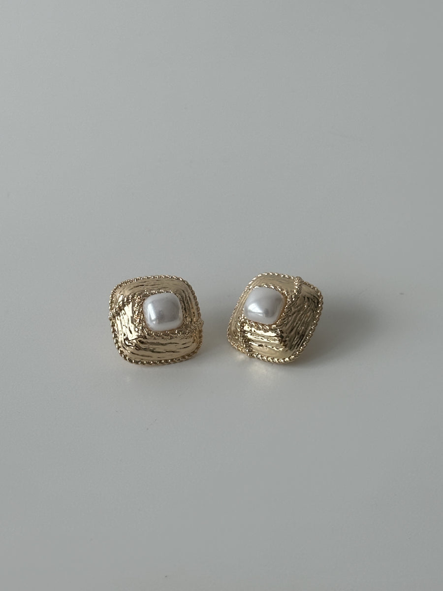 Boucles d'oreilles vintage avec perles – Marione