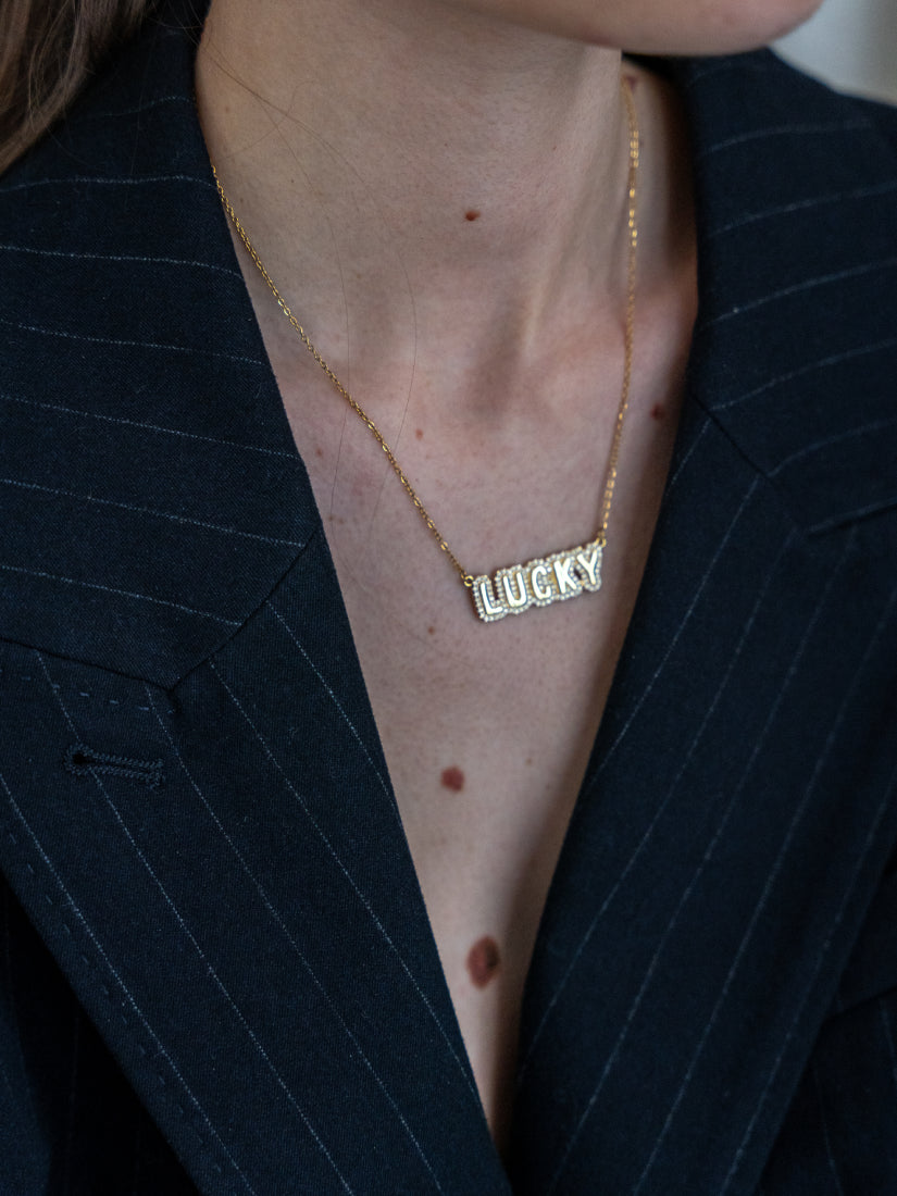Collier Lucky - Charme étincelant pour les esprits positifs