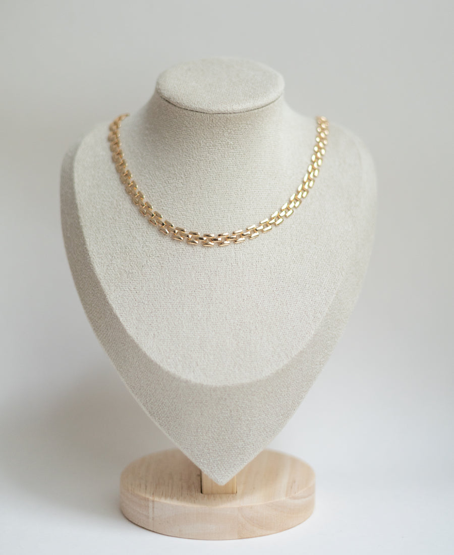 Collier chaîne plate dorée - Juliette Petite