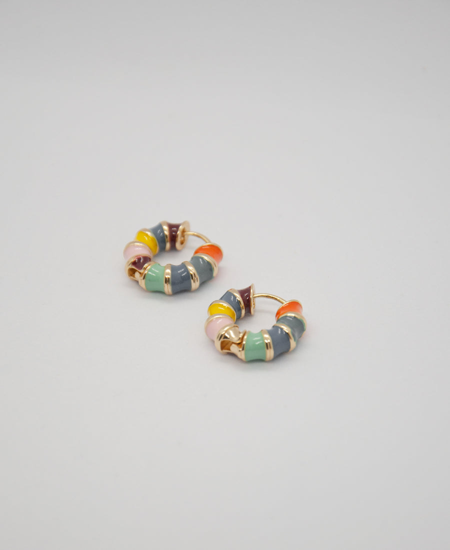 Boucles d'oreilles multicolores – Mélodie