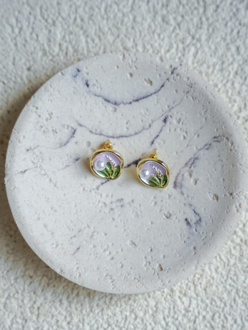 Boucles d’oreilles Lavande