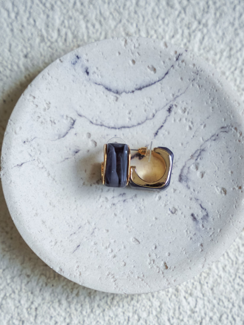 Boucles d’oreilles Liana – Créoles en céramique colorée