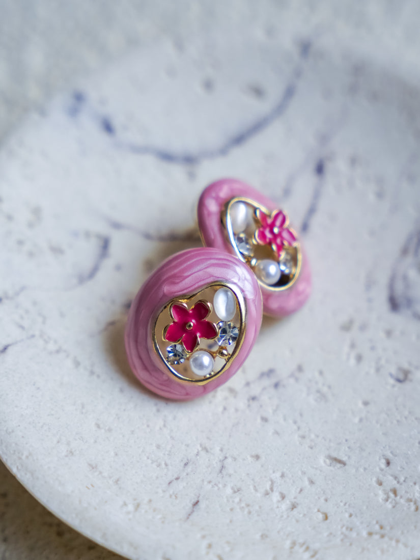 Boucles d’oreilles émaillées colorées Luma