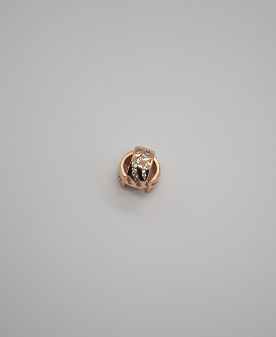 Boucles d'oreilles zirconium dorées KAIA