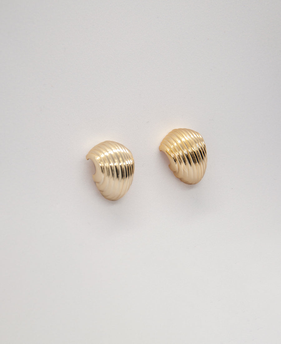 Boucles d'oreilles vintage dorées - Isla