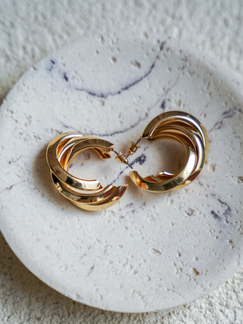 Boucle d'oreilles en acier inoxydable - Isolde