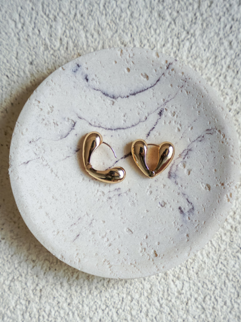 Boucles d'oreilles en forme de cœur - Valentine