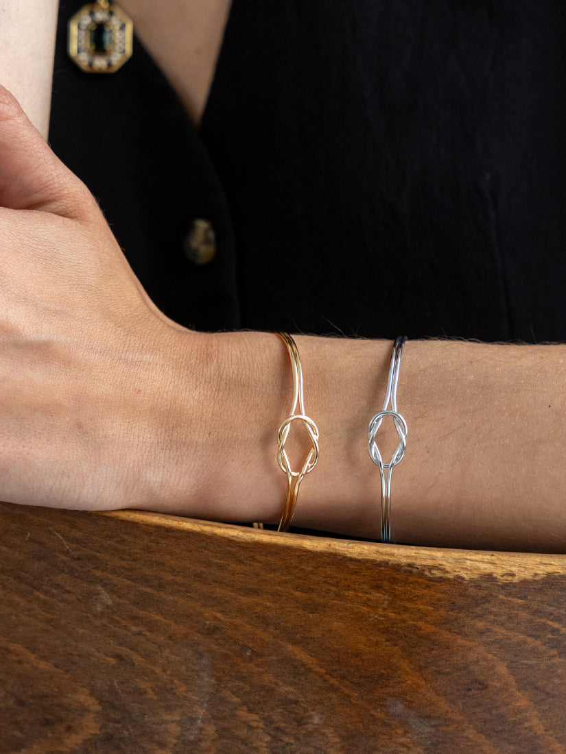 Bracelet minimaliste design détail nœud - Giselle