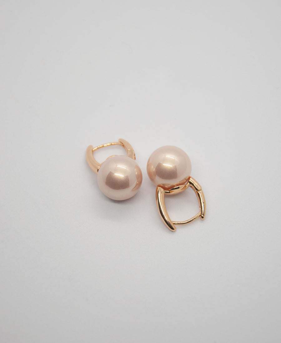 Boucles Perles Rose