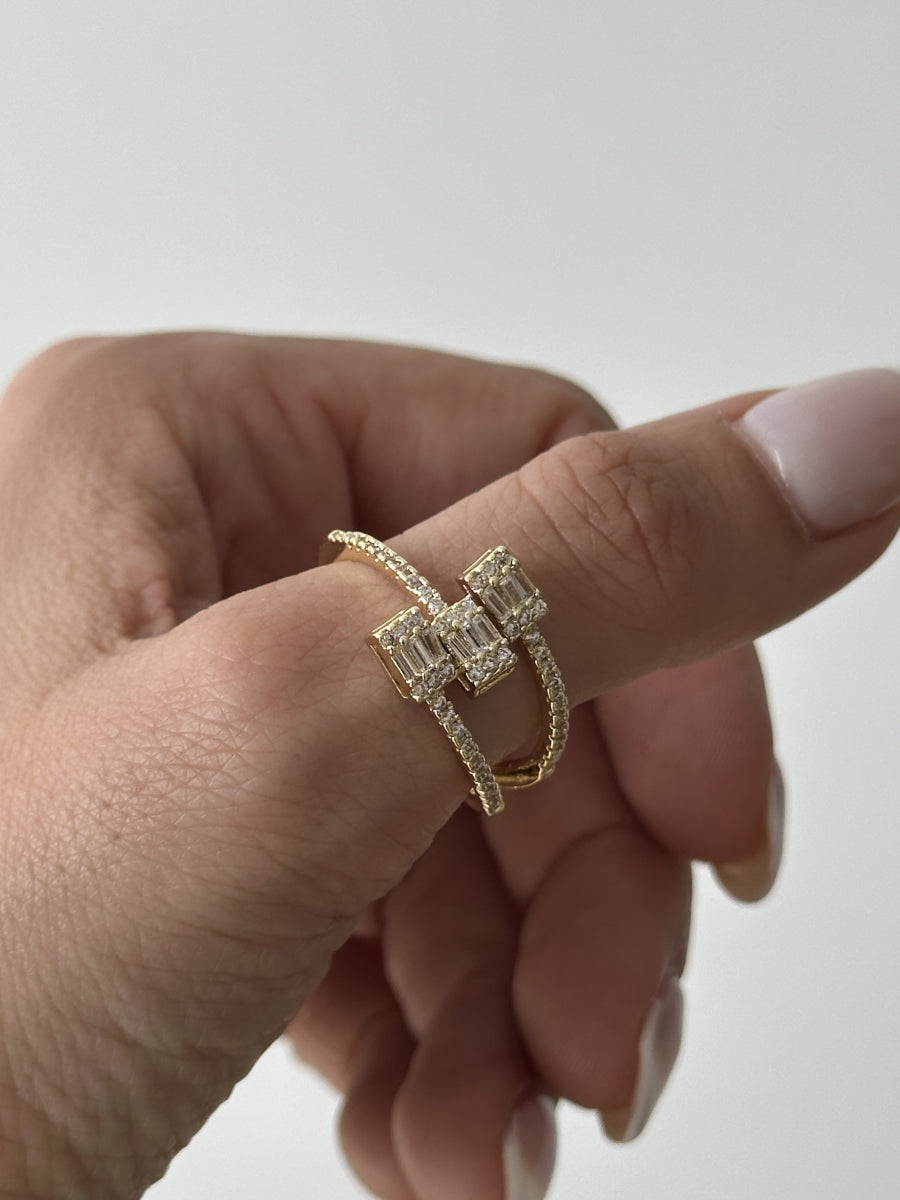 Bague élégante en zirconium - Alizée