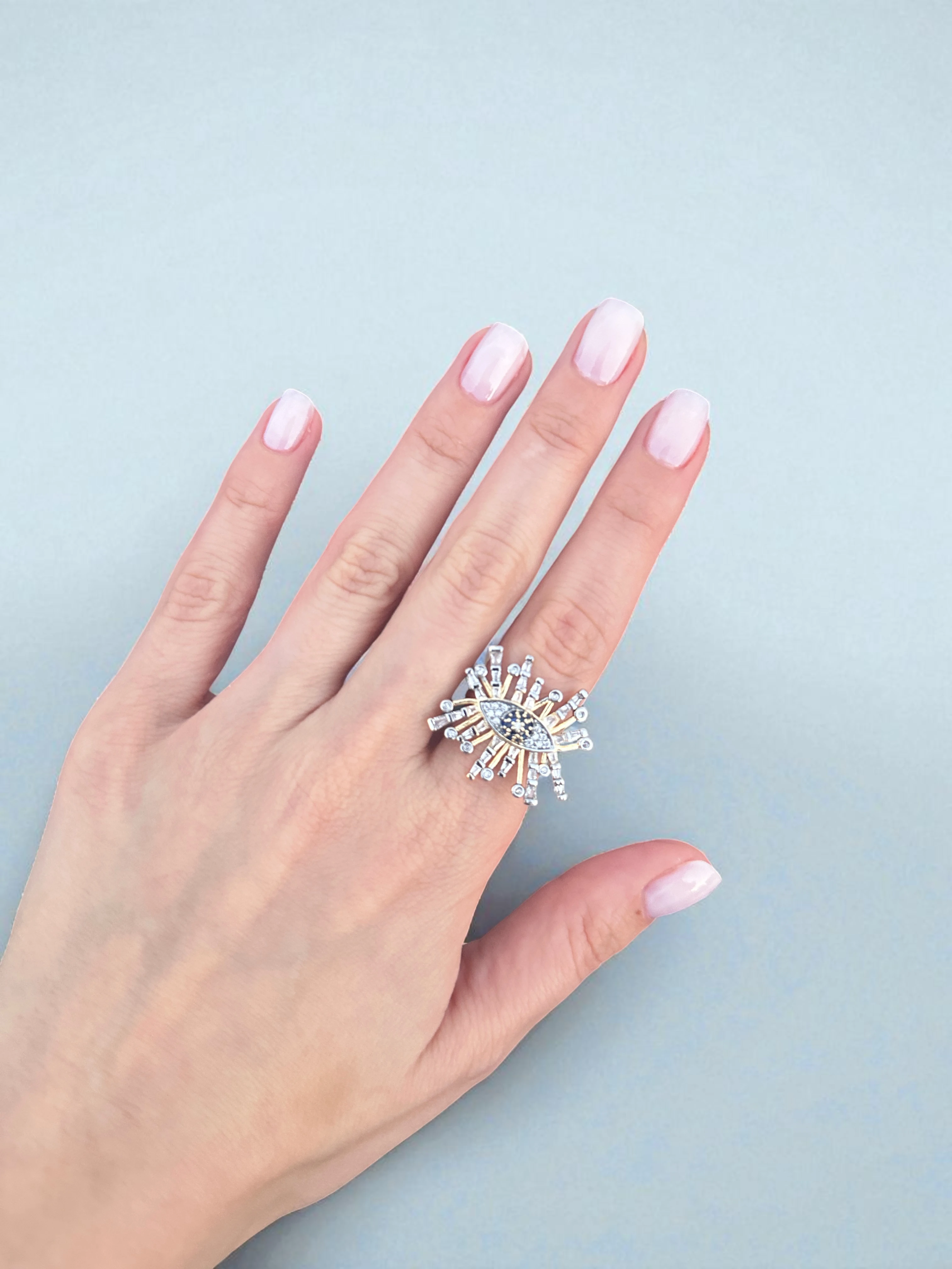 Bague Althéa - laiton plaqué rhodium